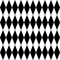 Poster - 10x4 diamonds or rhombuses board. vector checkered balck and white rhombus pattern or wallpaper.