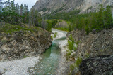 Fototapeta Pomosty - mountain river in the mountains