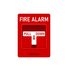 Fire Drill Station Icon. Clipart Image Isolated On White Background