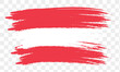 Abstract austria flag using brush style . vector illustration