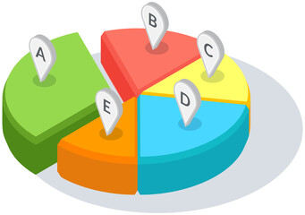 Poster - Visualize with business analytics. Work with statistical data analysis, changing indicators. Analyze statistical indicators, business data. Marketing research for presentation. Data financial report
