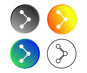 Fototapete - Connection icon isolated on white background. Vector illustration.