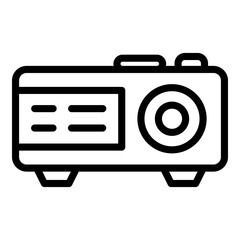 Poster - Smart office projector icon. Outline Smart office projector vector icon for web design isolated on white background