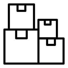 Poster - Perfectionism parcel icon. Outline Perfectionism parcel vector icon for web design isolated on white background
