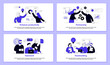 © Rudzhan - Set of business illustration to enhance productivity at work