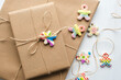 © Maryanne Gobble/Stocksy - Salt Dough Ornaments on Kraft Wrapping Paper