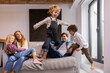 © VICTOR TORRES/Stocksy - Cheerful family enjoying time together at home