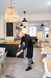 © Hernandez & Sorokina/Stocksy - Chef Cleaning His Restaurant Floor