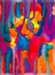 © Catherine MacBride/Stocksy - Watercolour Abstract with rich saturated merging colour