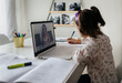 © Marco Govel/Stocksy - Girl studying at home