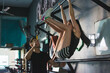 © Ana Luz Crespi/Stocksy - Woman exercising at the pull up bar at the fitness center