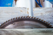 © David Prado/Stocksy - Circular saw in modern workshop