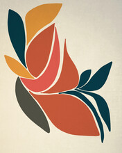 Modern Abstract Floral Design