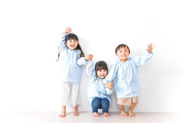 Wall Mural - Children playing with friends