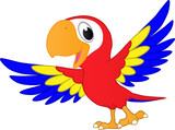 Fototapeta  - cartoon bird with a smile