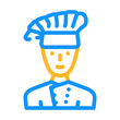 cook chef canteen worker color icon vector. cook chef canteen worker sign. isolated symbol illustration