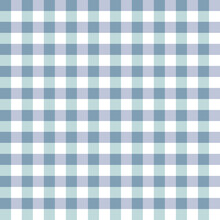 Seamless Simple Pattern In White And Blue Check.