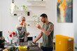 © Studio Marmellata/Stocksy - Muslim couple drinking fresh juice together