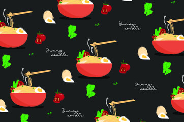 seamless pattern with food