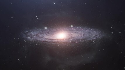 Wall Mural - Milky Way galaxy floating in the universe.