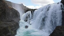 Iceland Waterfall Gullfoss Aerial Drone 8.mp4