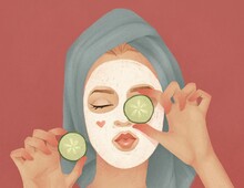 Skin Care And Treatment Illustration 