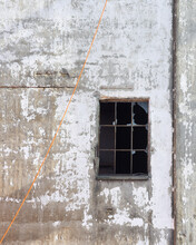 Abandoned Old Broken Window 