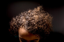 Closeup Of Child's Curly Hair