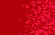 © Koy - Valentine day red hearts with red background.