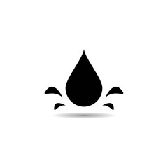 Canvas Print - water drop logo