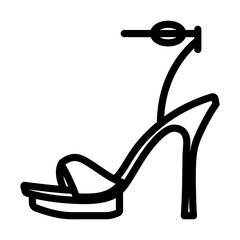 Wall Mural - Woman High Heel Sandal Icon