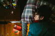 © Maria Manco/Stocksy - overhead view of boy sleeping in bed