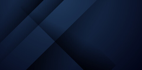 Wall Mural - Dark blue background with abstract graphic elements for presentation background design. 