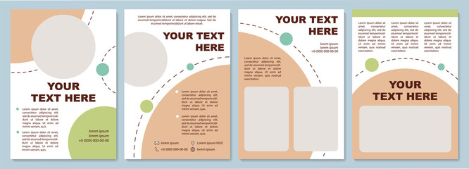 Wall Mural - business promotion brochure template. focus on offerings. flyer, booklet, leaflet print, cover desig