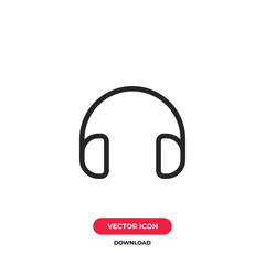 Wall Mural - Headphones icon vector. Headset sign