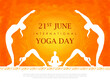© vectomart - people doing asana and meditation practice for International Yoga Day on 21st June