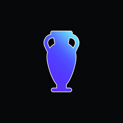 Amphora blue gradient vector icon