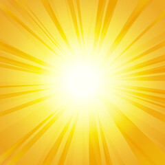 Wall Mural - Sun rays, sunrise, star, burst summer sunlight.