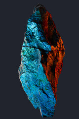 Wall Mural - rocks minerals colorful dark stone background, black rock isolated graphic element 3d rendering, pos