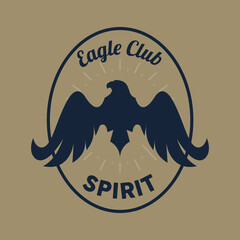 Wall Mural - eagle club spirit emblem