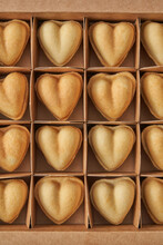 Heart Shaped Cookies In Box