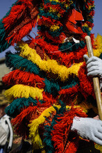 Traditional Pagan Mask In Portugal Carnival