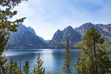 Jenny Lake and view of Cascade Canyon, Grand Teton National Park, Wyoming