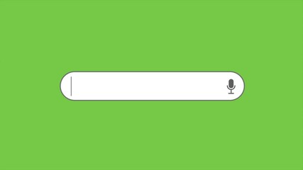 Poster - search bar blank animated clean white blank with text box for searching database or browser