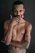 © Hernandez & Sorokina/Stocksy - Naked Chest Man Studio Portrait