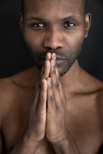 Black Skin Model Portrait