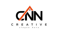CNN Letters Real Estate Construction Logo Vector
