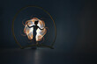 © Marcos Osorio/Stocksy - Silhouette of a woman on light painting
