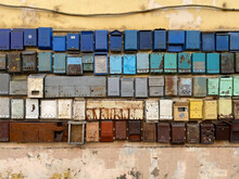 Old Mailboxes On The Street
