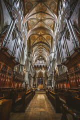 Wall Mural - Interior of the Cathedral Church of the Blessed Virgin Mary, Salisbury, UK